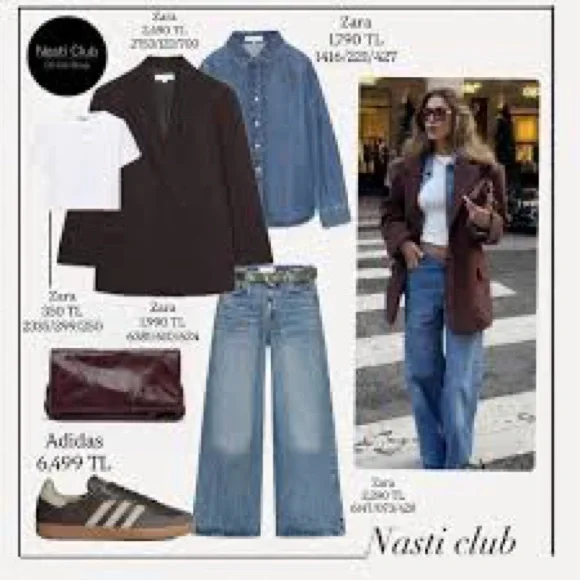 ZARA OVERSIZED BROWN TAN NATURAL LEATHER SUEDE BLAZER JACKET - Picture 5 of 9